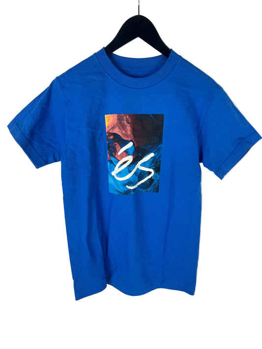 ES Hyper Logo Tee Royal Watercolor Size S S/s Vintage Shirt
