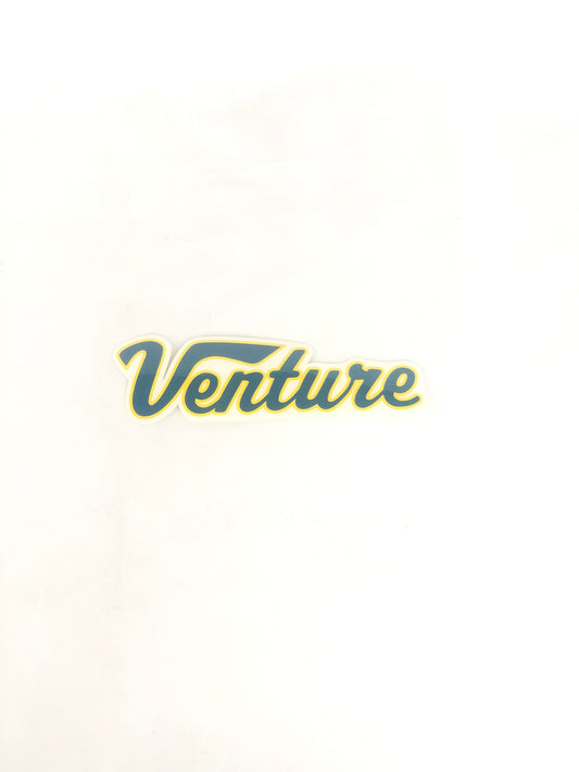 Venture Truck Company Logo Clear Yellow Blue 7" x 2" Sticker