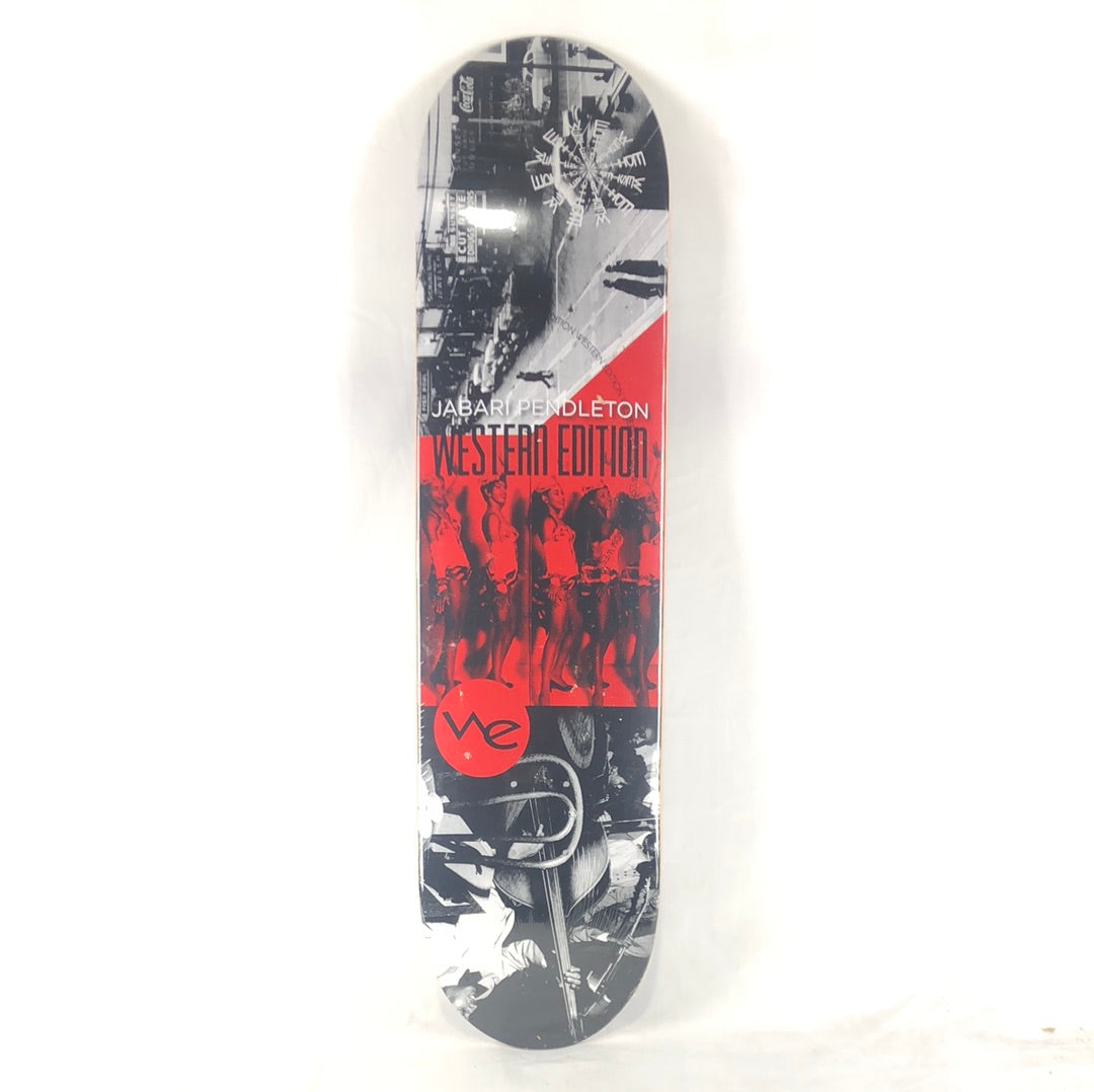 Western Edition Jabari Pendleton Downtown Pictures White/Black/Grey/Red Size 7.6 Skateboard Deck dp