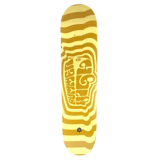 Bummer High Vibes Yellow Tan 7.5" Vintage NOS Deck