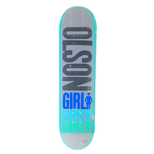Girl Alex Olson Mint/Grey/Blue/Black Size 8.3" Skateboard Deck