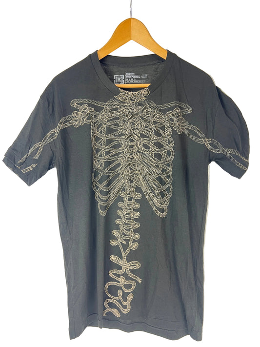 Krew Kr3w Rope Skeleton Black Tan Size S S/s Vintage Shirt