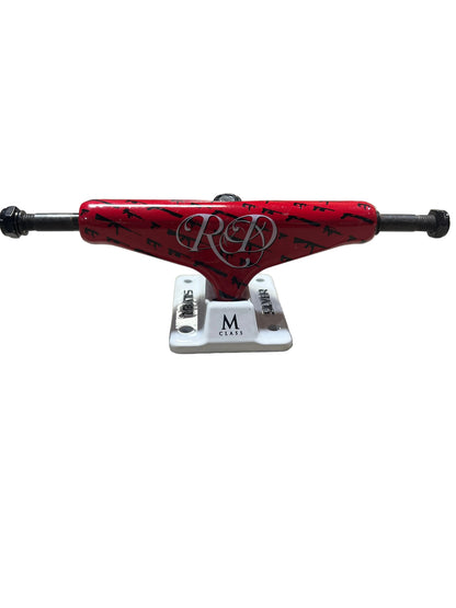 Silver Rob Dyrdek M Class Guns Red Black White 7.75" Axle Vintage NOS Trucks