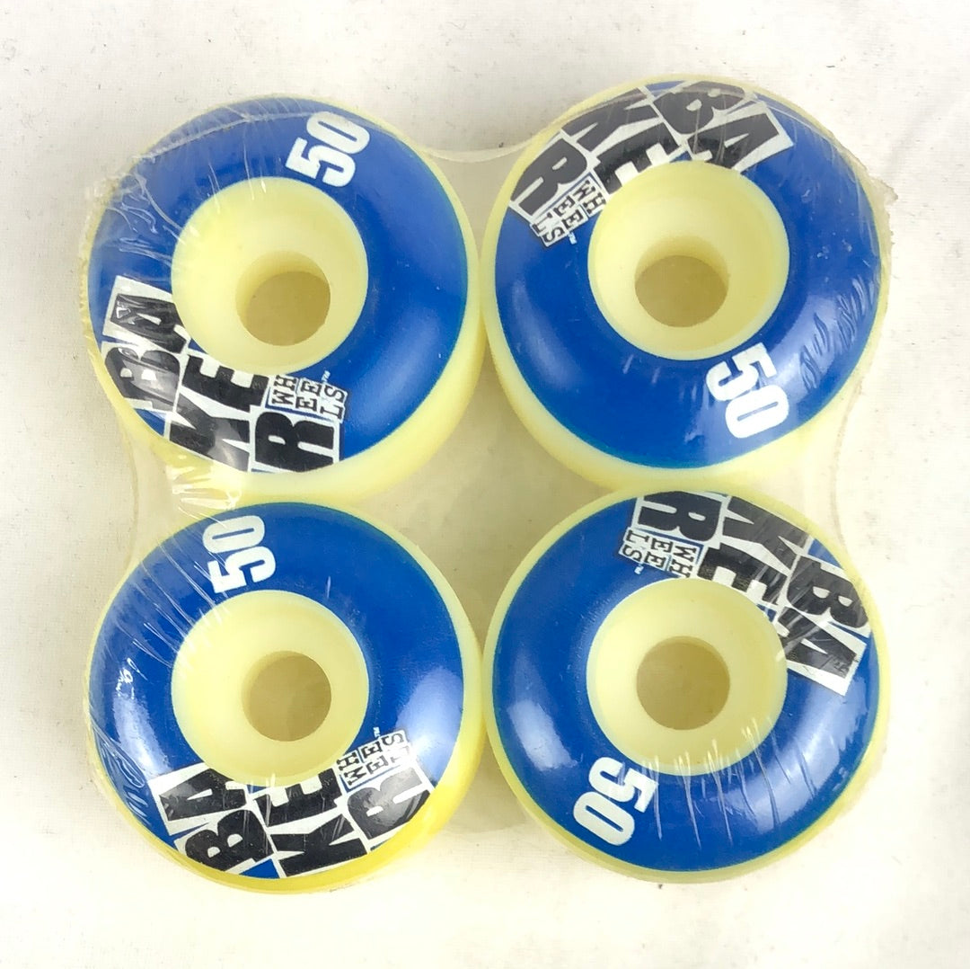 Baker Logo Blue White Black 50mm  NOS Skateboard Wheels