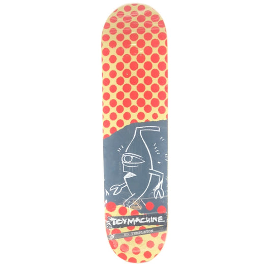 Toy Machine Ed Templeton Polka Dots Off White/Red/Navy 7.8" Skateboard Deck