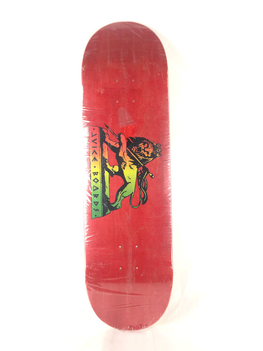 Juice Boards Lion Logo Blank Red Rasta Fade Size 9" Skateboard Deck