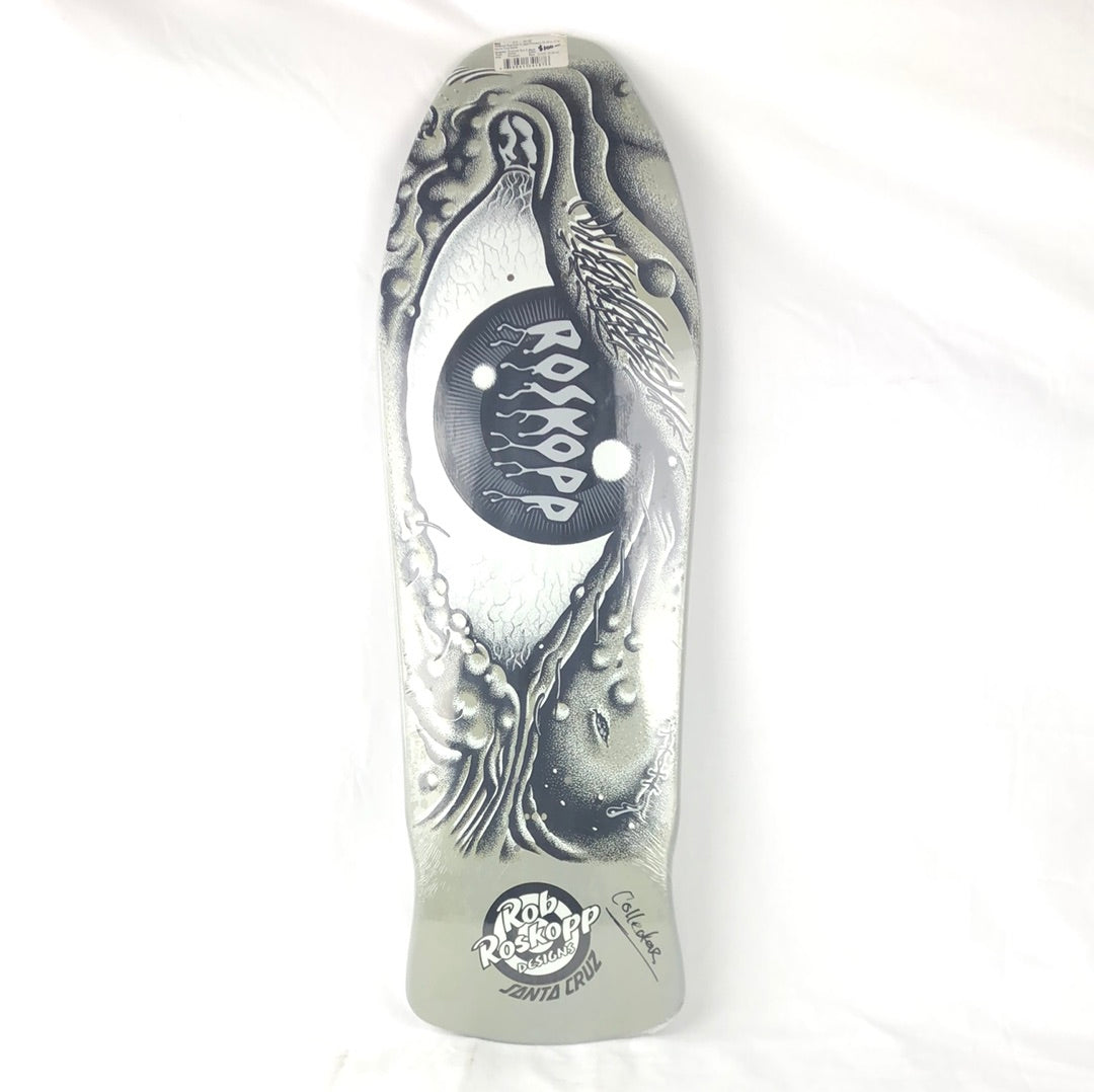 Santa Cruz Rob Roskopp Dust To Dust Black/White 10'' Skateboard Deck 2007 Reissue