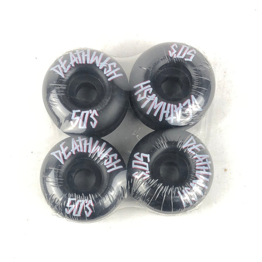 Deathwish Team Graphic Black White 50mm Skateboard Wheels
