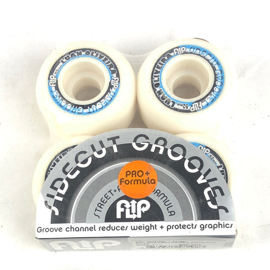 Flip Luan Olivera Sidecut Grooves Black Blue White 52mm Skateboard Wheels