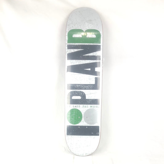 Plan B P.J. Ladd OG Logo Cutoff Green/Silver/White/Black 7.75" Skateboard Deck