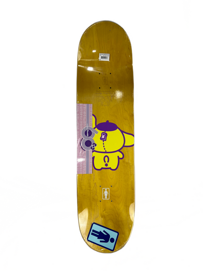 Girl Griffin Gass Sanrio 60th Anniversary Yellow Natural Woodgrain White Size 8.5" Vintage NOS Deck