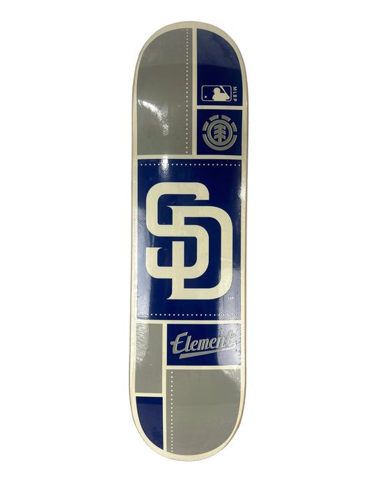 Element X MLBP SD San Diego Padres Blue Grey White Size 8.0" Vintage NOS Deck