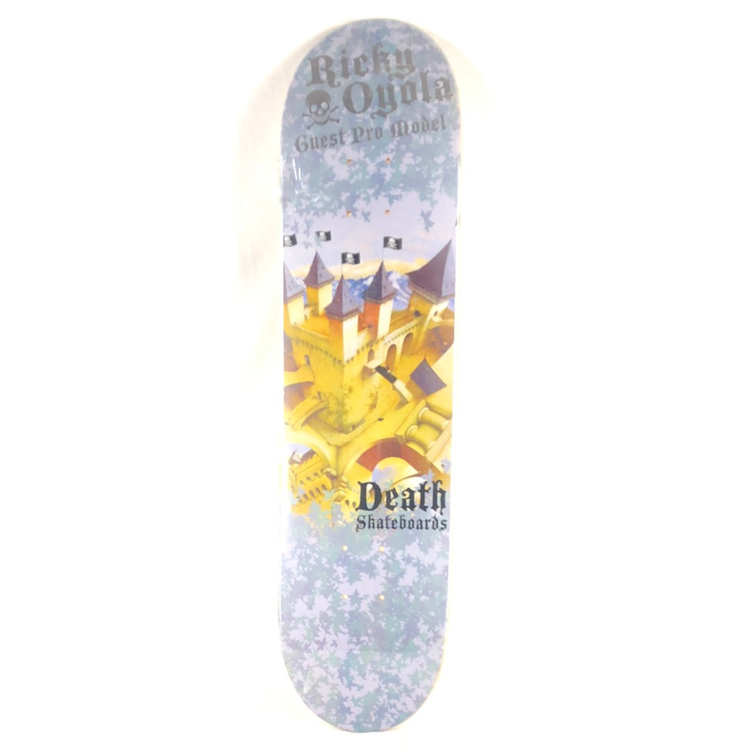 Death Ricky Oyola Guest Model Castle Blue/Yellow 7.75" Skateboard Deck