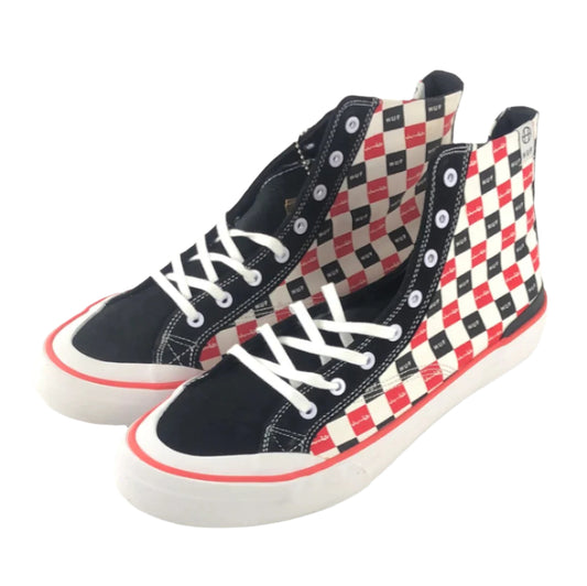 Huf Classic Hi X Chocolate Checker US Mens Size 10.0 Shoes