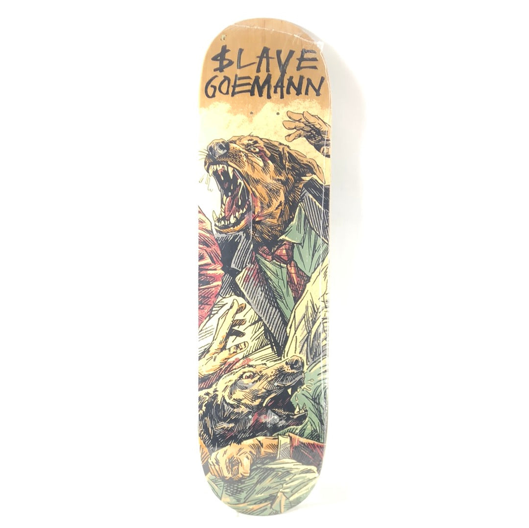 Slave Jon Goemann Dogs Attack Size 8.38 Skateboard Deck