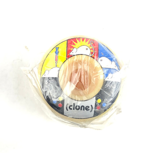 Clone Lab Rat Graphic Black White Multi Color 53mm Skateboard Wheels