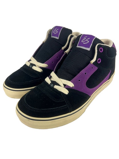 ES Square One Mid Black Purple US Mens Size 10 Vintage Shoes
