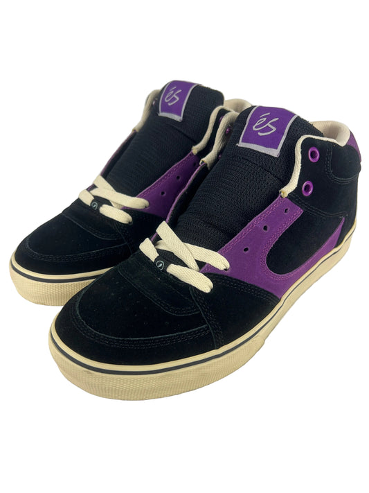 ES Square One Mid Black Purple US Mens Size 10 Vintage Shoes