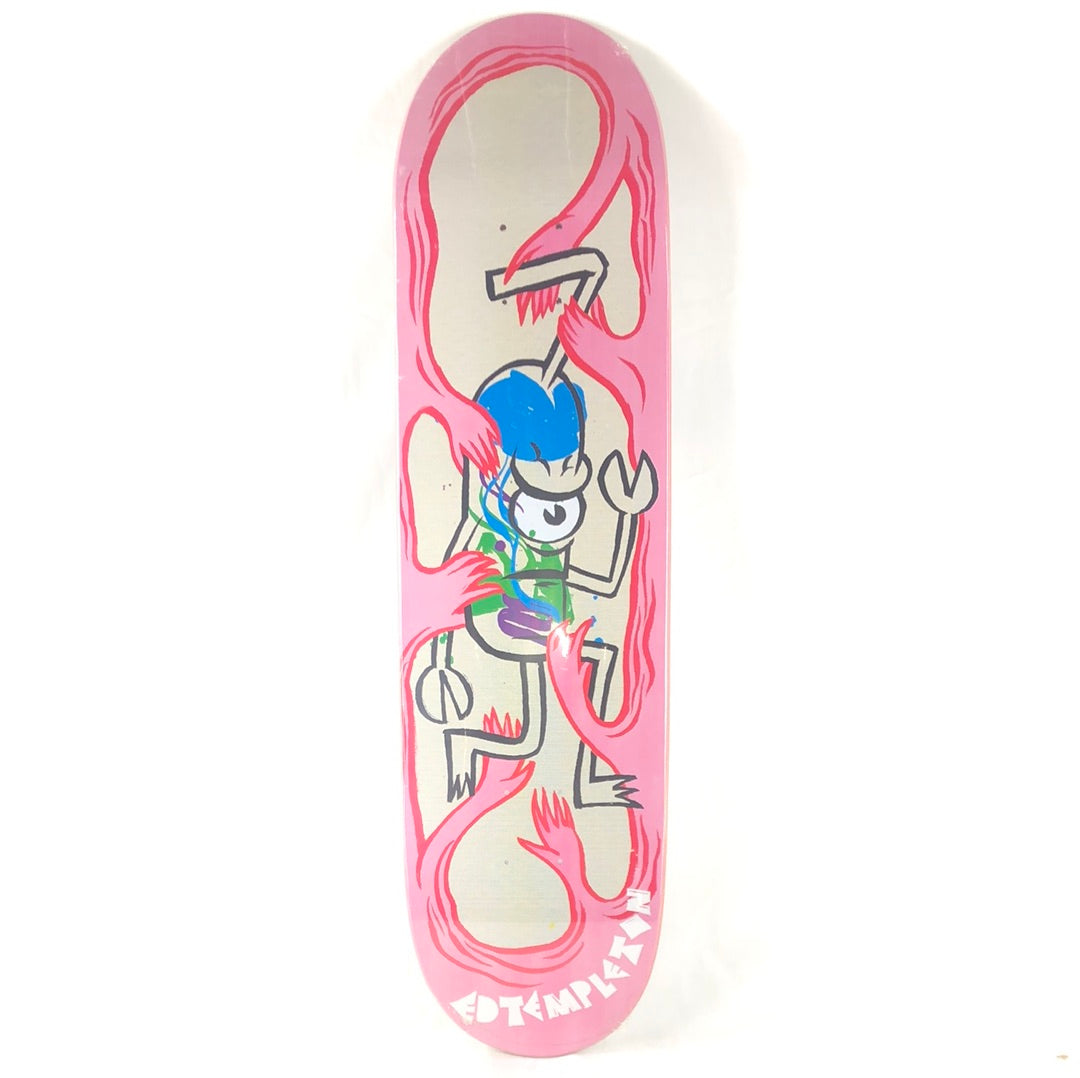 Toy Machine Ed Templeton Pink Hands Pink\White 8.25" Skateboard Deck