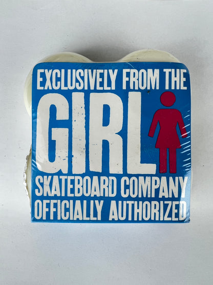 Girl Lean Softline White Pink Blue Size 53MM 98A Duro Vintage NOS Wheels