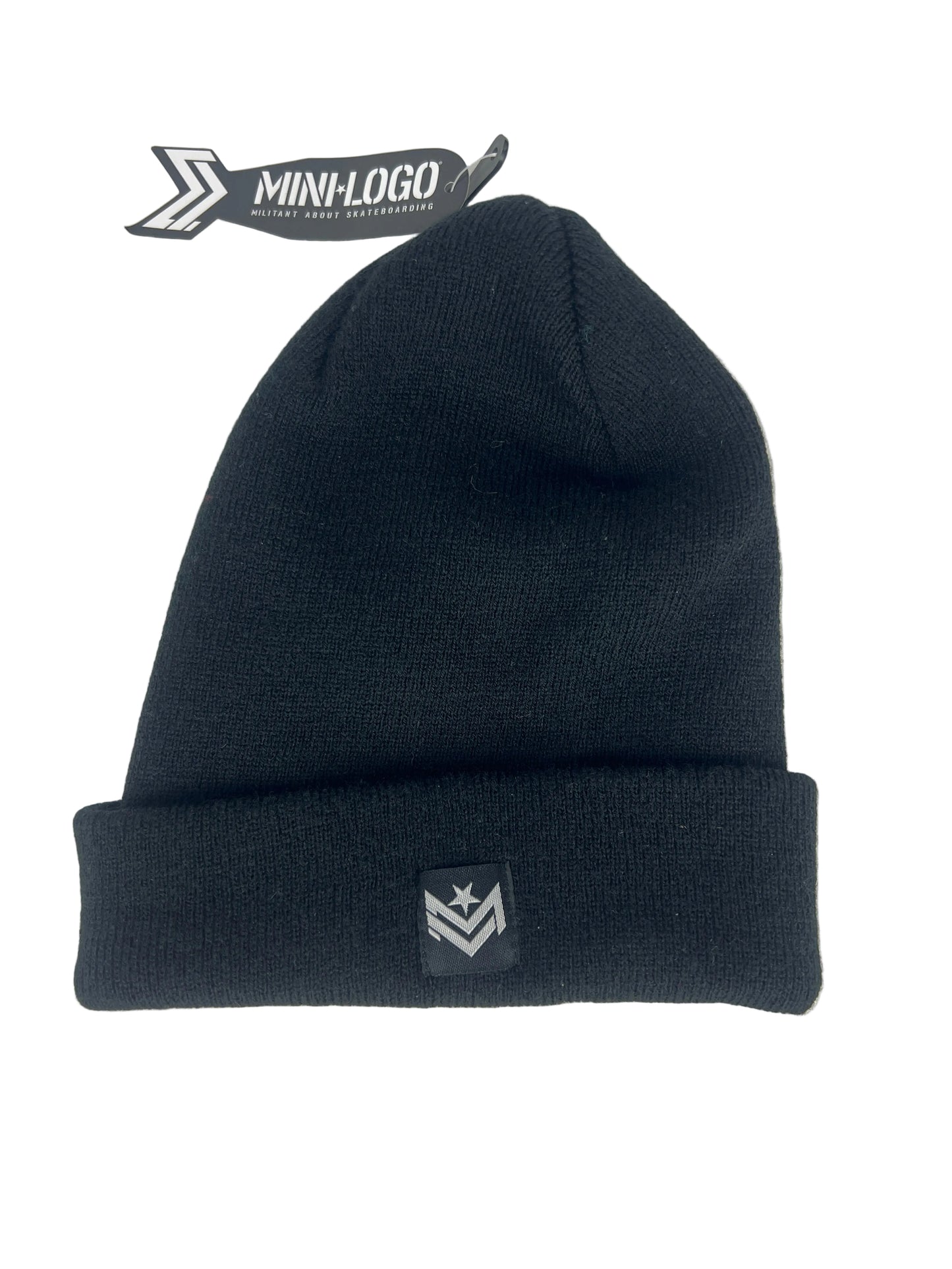 Powell-Peralta Mini Logo Bomb Black White One Size Fits All Vintage Beanie