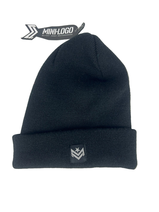 Powell-Peralta Mini Logo Bomb Black White One Size Fits All Vintage Beanie