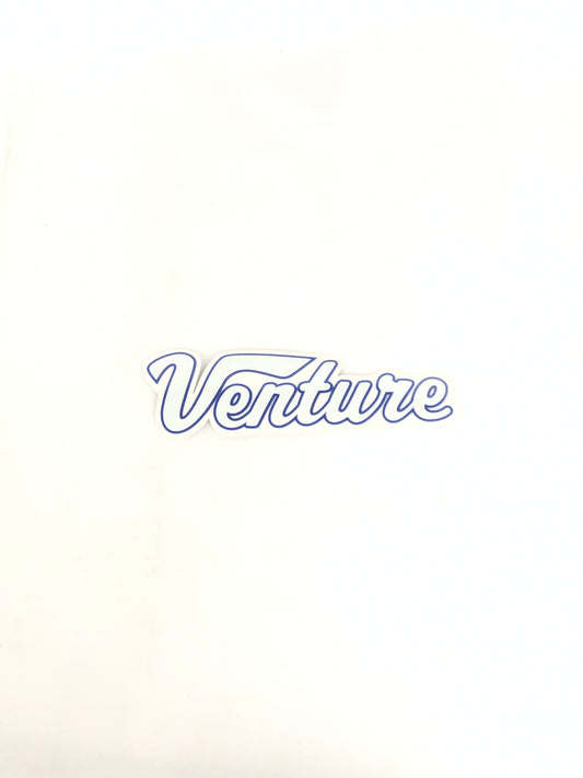 Venture Truck Company Logo Clear White Blue 7" x 2" Sticker