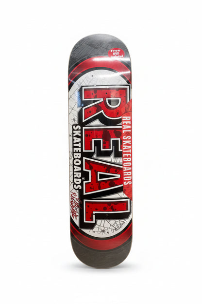 Real Peter Ramondetta Repeater Web BLD Red White Black Size 7.75" Vintage NOS Deck With DVD Included