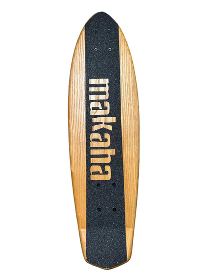Makaha ORIGINATOR 29 Autographed By Larry Stevenson Woodgrain Black Vintage NOS Re-Issue Complete Skateboard Numbered #42/250 Produced