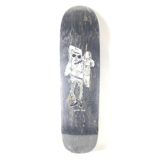 Shake Junt Kevin Spanky Long Iphone Holding Skateboard Graphic Black Blank/White/Black Size 8.75 Skateboard Deck