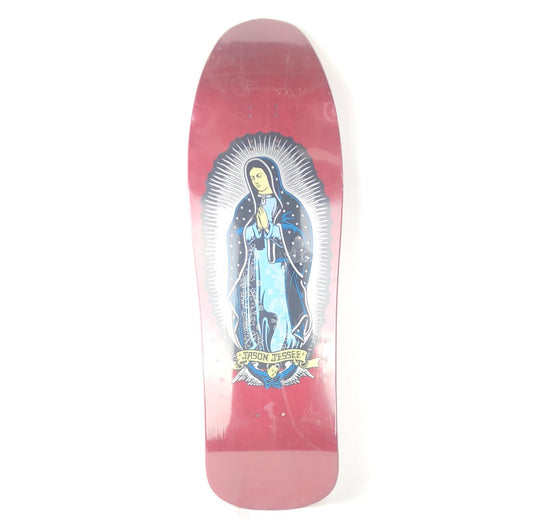 Santa Cruz Jason Jesse Guadalupe Red/Multi Color Size 9.9" Shaped Skateboard Deck 2012 Reissue