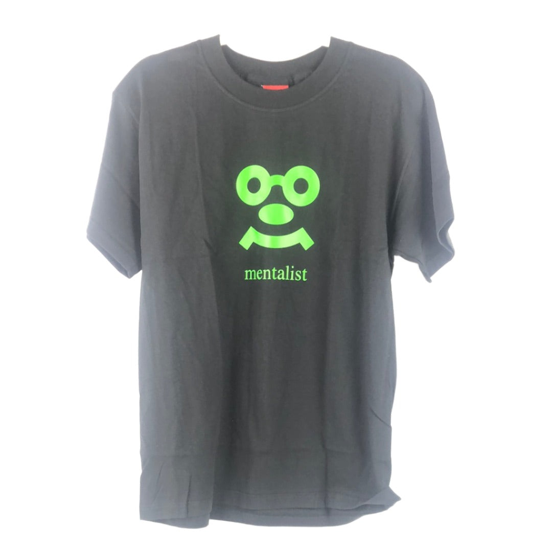 Pop War Mentalist Chest Logo Black Green Size M S/s Shirt