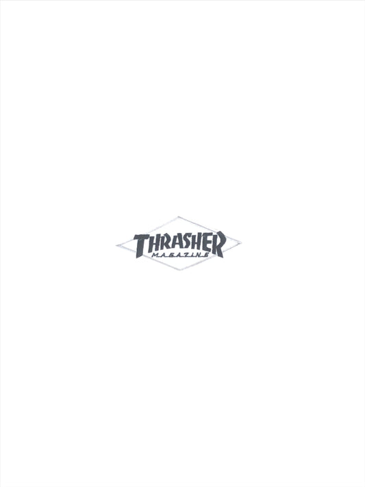 Thrasher Magazine Diamond White Black 4" x 2" Patch