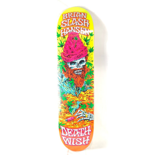 Deathwish Brian Hansen Slash Cannabis Skellington Size 8.0 Skateboard Deck