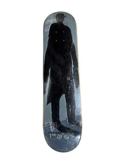 Young Guns Cowboy Grey Black Size 7.5" Vintage NOS Deck