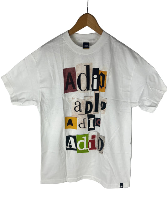 Adio Canon Clip Art Logos White Size L S/s Vintage Shirt