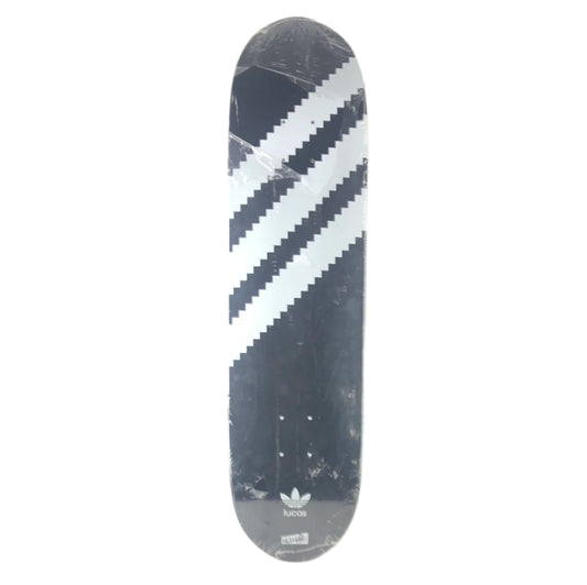 Cliche Lucas Puig Adidas 3 Stripe Board Black/White Size 8.0 Skateboard Deck