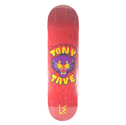 Life Extention Tony Tave Panther Blank Red/Purple/Yellow/Black Size 8.5 Skateboard Deck