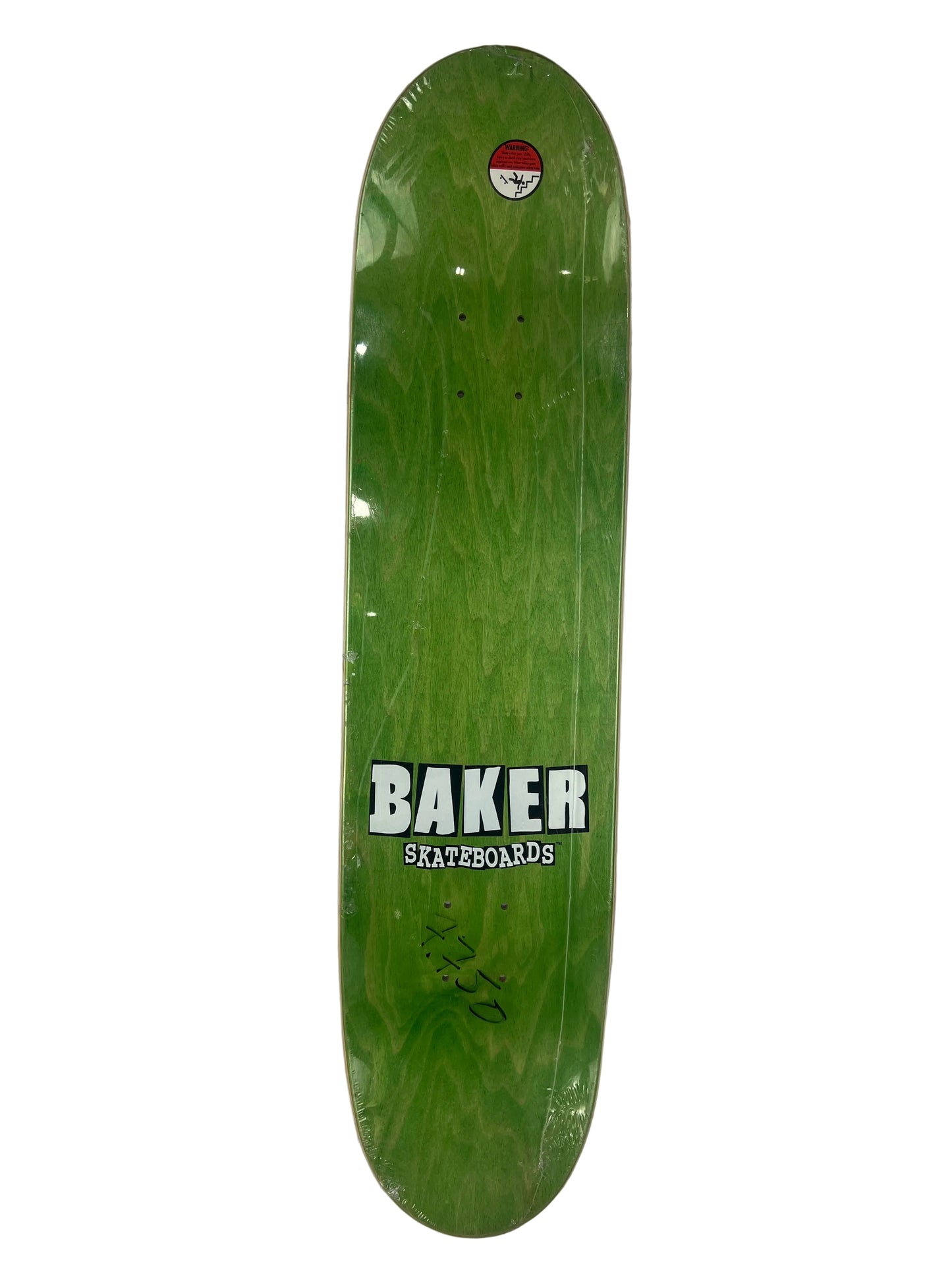 Baker Jeff Lenoce Block Logo Silver Black Size 7.75" Vintage NOS Deck