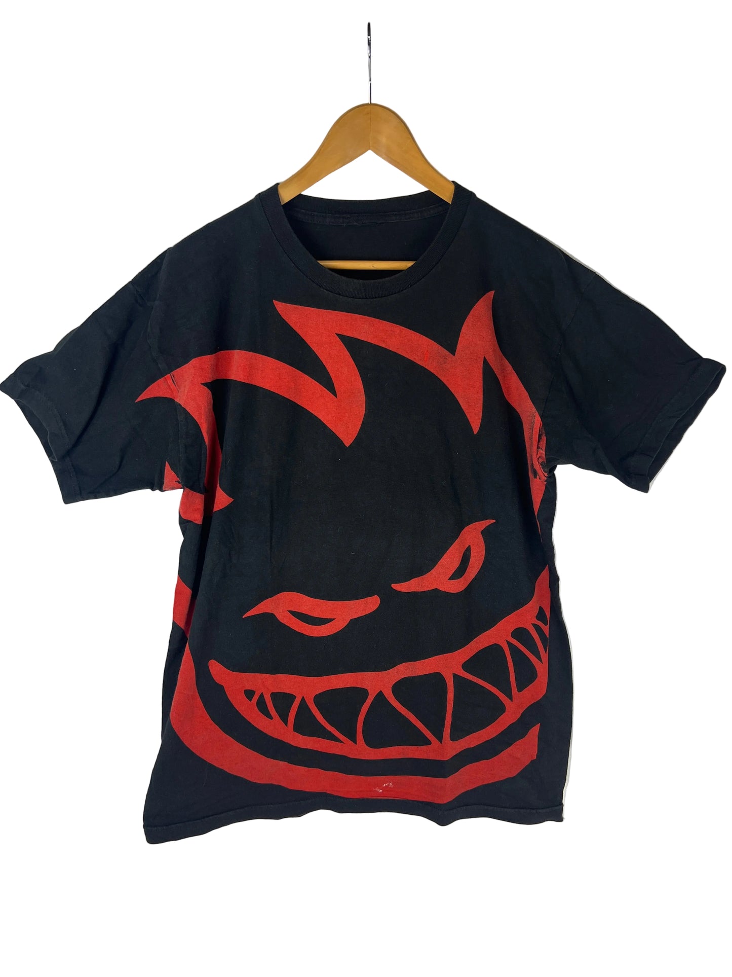 Spitfire Super Big Head Black Red Size L S/s Vintage Shirt