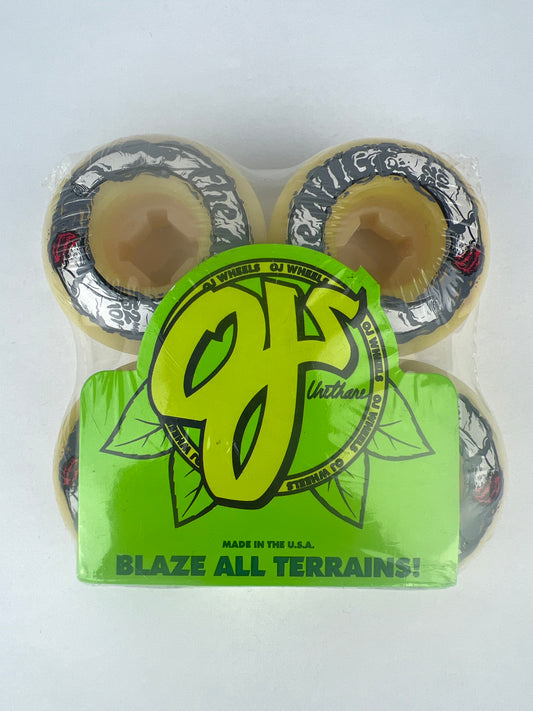 OJ Wheels Don The Nuge Nguyen Roll Jays White Red Grey Size 52MM 101A Duro Vintage NOS Wheels