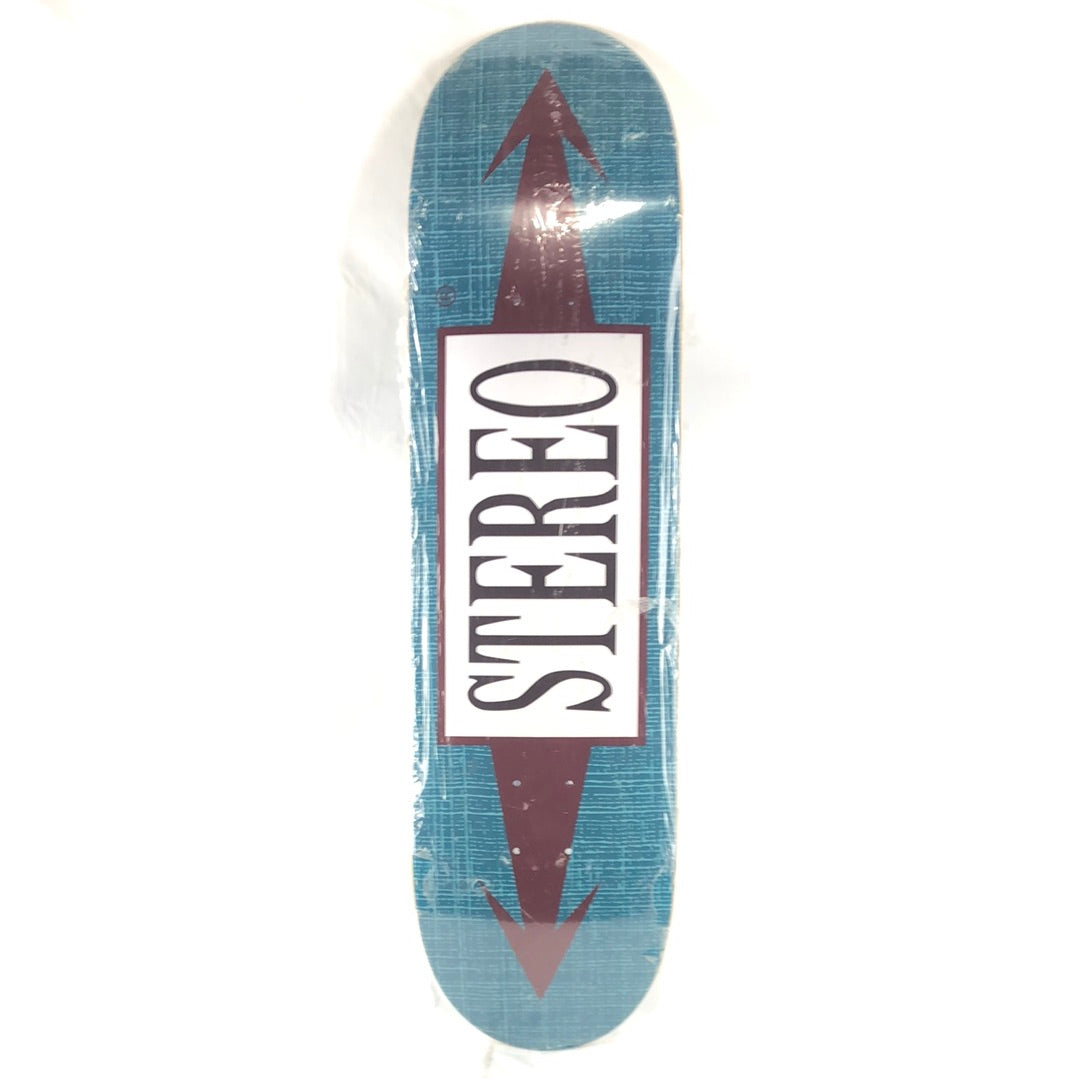 Stereo Arrow Logo Blue/Burgundy/White Size 8.4 Skateboard Deck