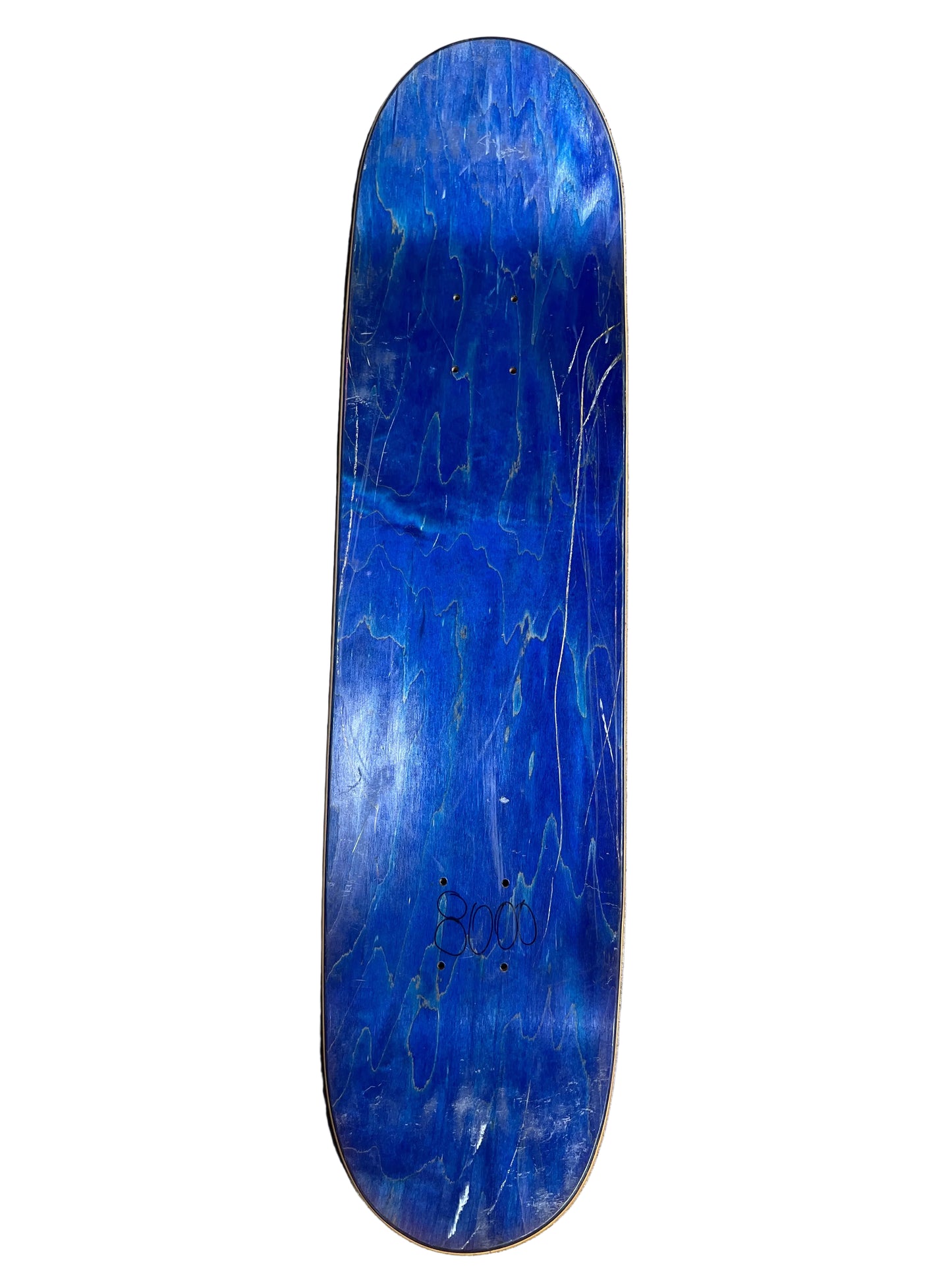 Foundation Moon & Star Black Grey Natural Woodgrain Size 8.0" Vintage NOS Deck