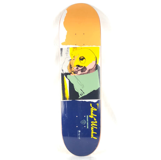 Alien Workshop Grant Taylor Andy Warhol Skull Blue/Yellow/Teal 8.5" Skateboard Deck 2011