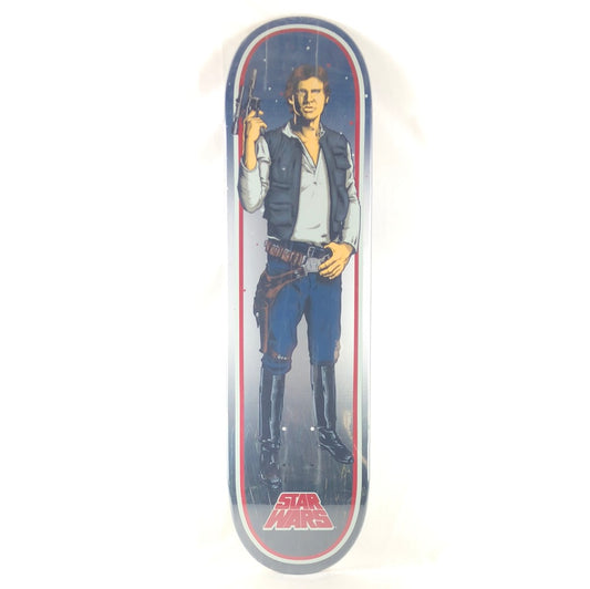 Santa Cruz Star Wars Han Solo Black/Silver/Blue/White/Red Size 8.26" Skateboard Deck