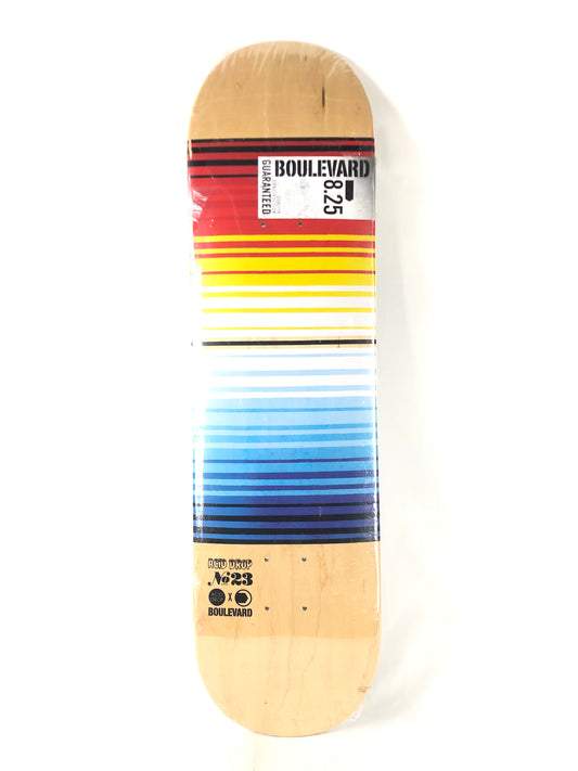 Boulevard Acid Drops Stripes Blank Multi Color Size 8.25 Skateboard Deck