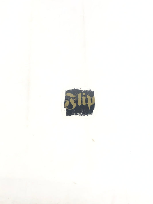 Flip Skateboards Flip Logo Clear Black Gold 2.5" x 2.5" Sticker