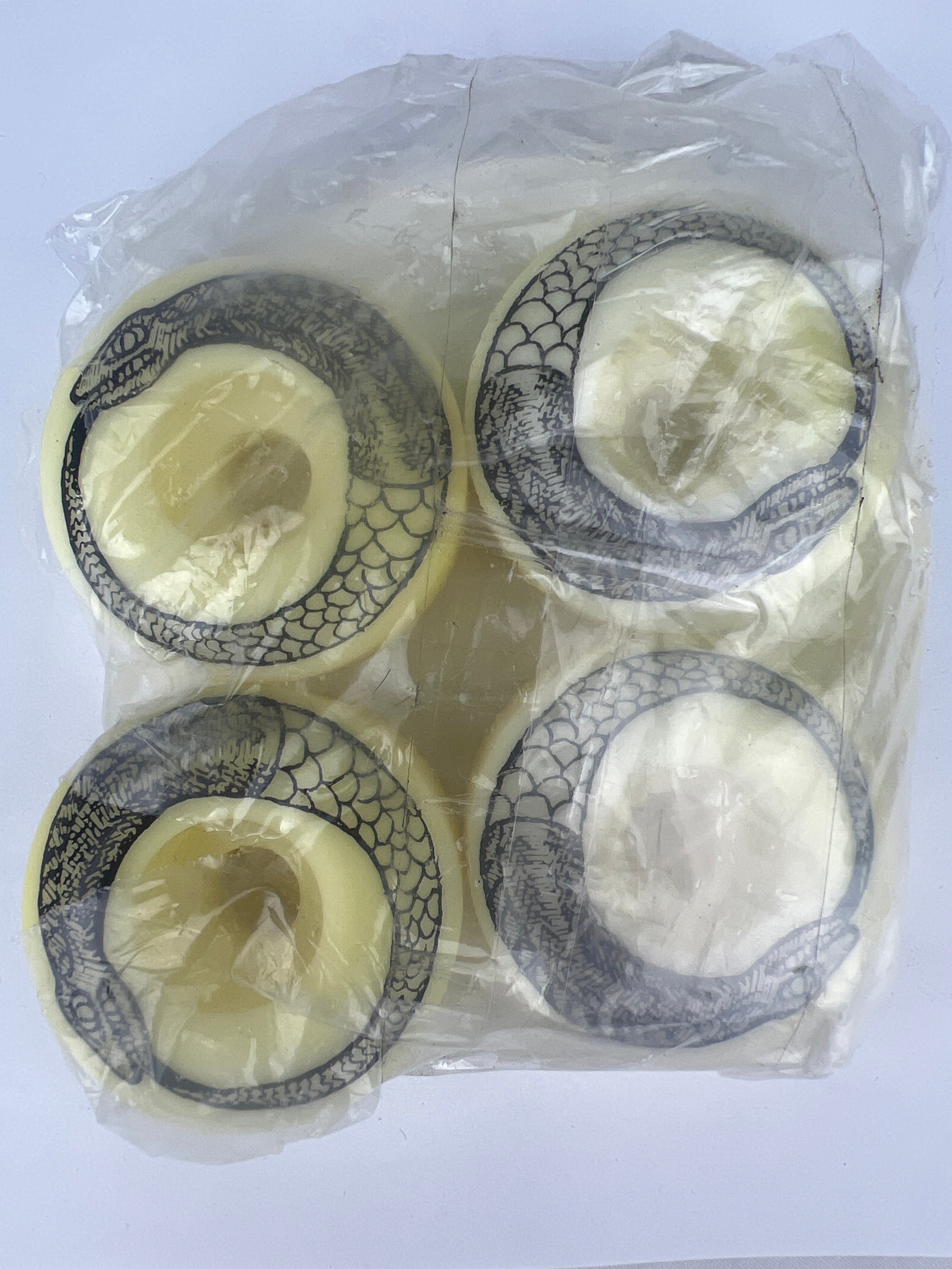 Fishlips Ouroboros Fish Graphic Black White Size 54MM Vintage NOS Whee ...