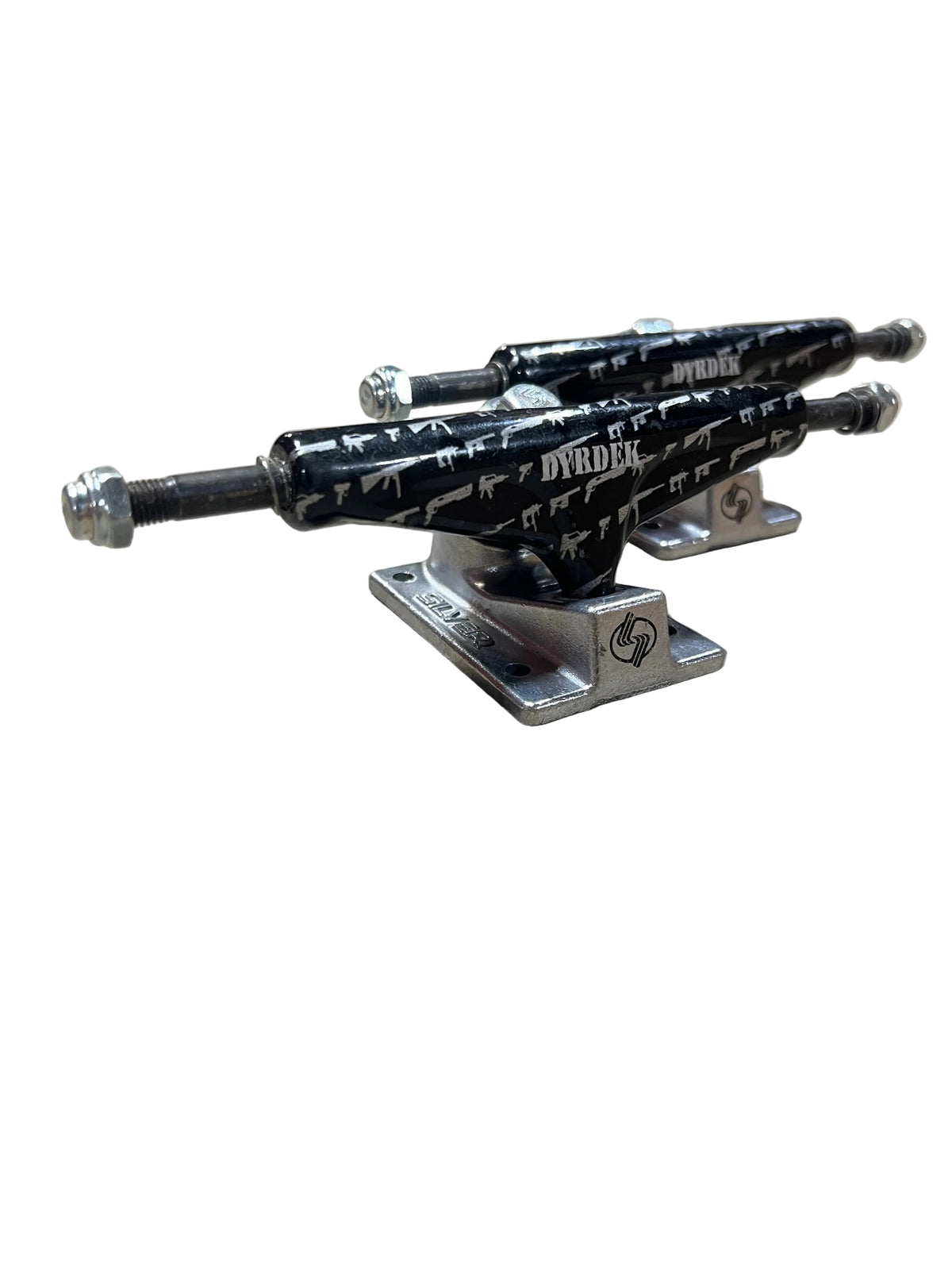 Silver Rob Dyrdek M Class DYRDEK Bold Guns Black Silver Size 8.18" Axle Vintage NOS Trucks