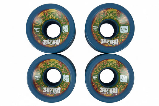 Satori Movement Leaves Blue Make 59MM 84A Vintage NOS Cruiser Wheels